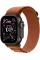 Apple Watch Ultra 3 GPS + Cellular, 49mm Black Titanium Case with Terra Cotta Alpine Loop - Small